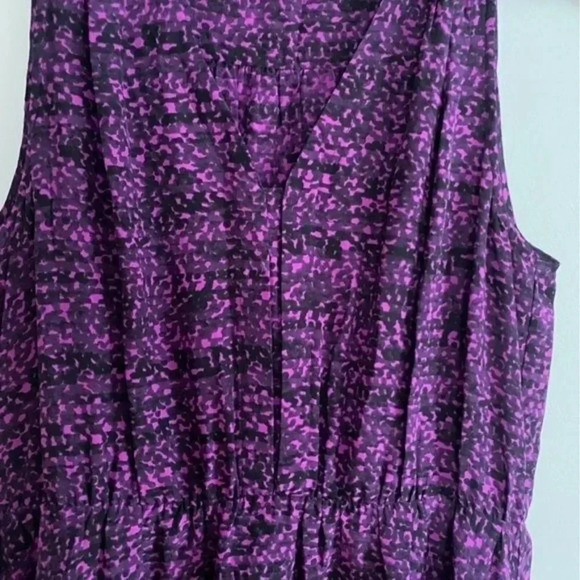 Rebecca Taylor Purple and Black Silk Dress - Picture 15 of 16